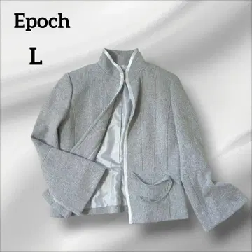 Epoch 미카레이디 테일러드 재킷 그레이 플레어 슬리브 40
