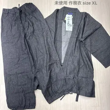 미사용 데님 코튼 사무에리 사무이 XL 빅 사이즈 블랙