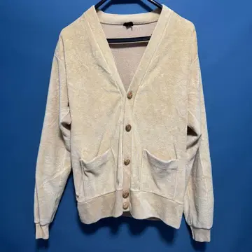 90s campus 벨로아 가디건 베이지