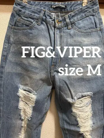 FIG&VIPER 피그 앤 바이퍼 하이 데미지 데님
