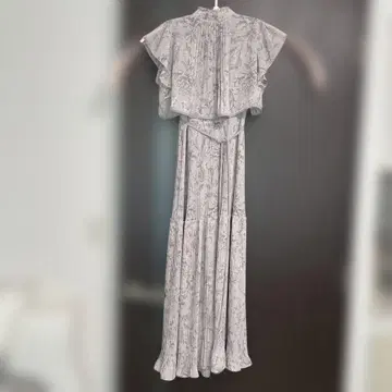 프릴 꽃무늬 맥시 원피스