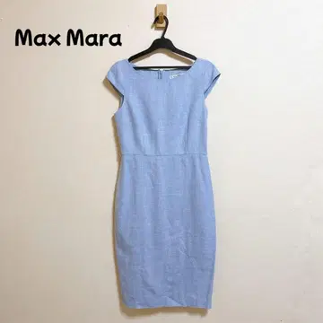 Max Mara 실크 린넨 썸머 트위드 원피스