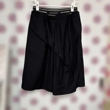 플라보아 블랙 큐롯 허리 밴딩