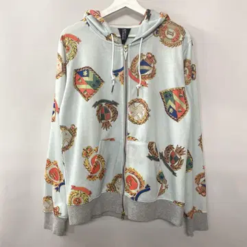 [ vintage ] joy rich 엠블럼 문장 로고 후드티 L