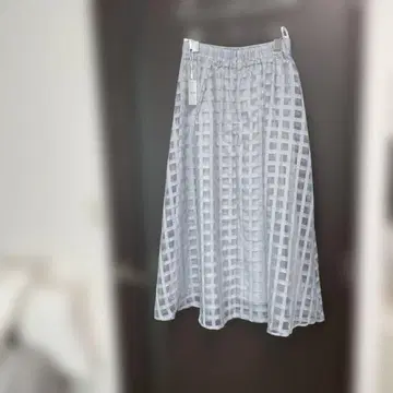 natural couture 체크 무늬 플레어 스커트 F 사이즈