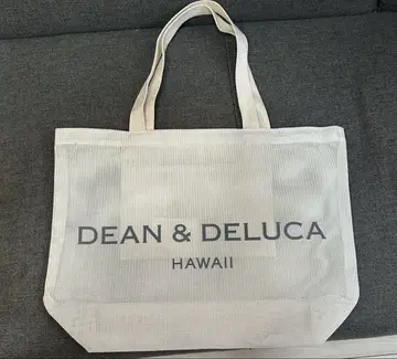 딘앤델루카 Dean&Deluca HAWAII 메쉬 토트 화이트