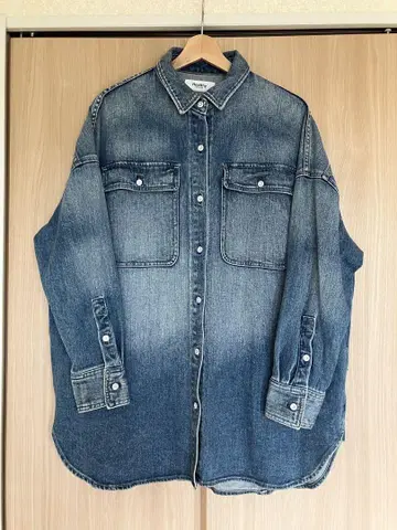 Healthy DENIM (헬씨 데님) 빅 셔츠 Almond