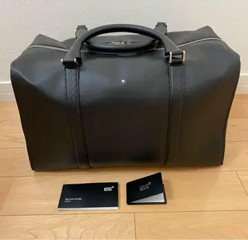 블랙 보스턴 백 합성 피혁