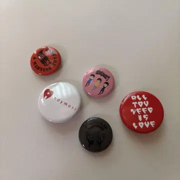 andymori 앤디 모리 캔뱃지 5개