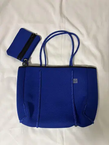 qbag paris 블루 토트백 S 파우치 포함