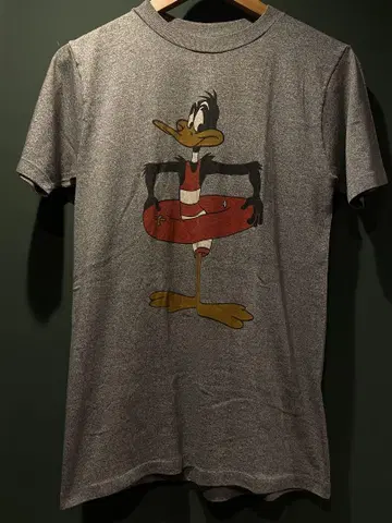 80s Warner Bros daffy duck 티셔츠 usa 싱글