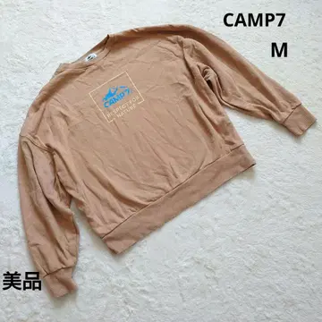 새상품급 CAMP7 베이지 크롭 오버 사이즈 맨투맨 M