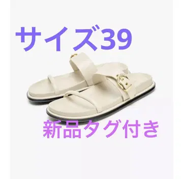 자라 버클이 달린 플랫 샌들 새상품 39