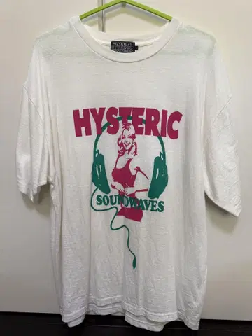 HYSTERIC glamour 그래픽 티셔츠 L 사이즈 화이트