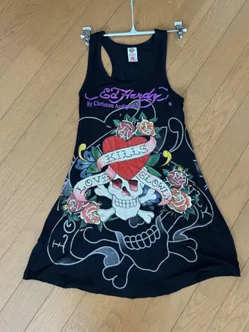 Ed Hardy 탱크탑 블랙 스컬 에드 하디 해골