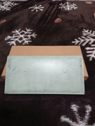 그린 가죽 장지갑