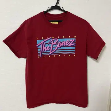 The Bonez re:BIRTH 반팔 티셔츠 크림슨 사이즈 M