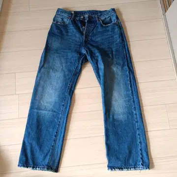 파랑 데님 청바지 사이즈 30 버튼 플라이