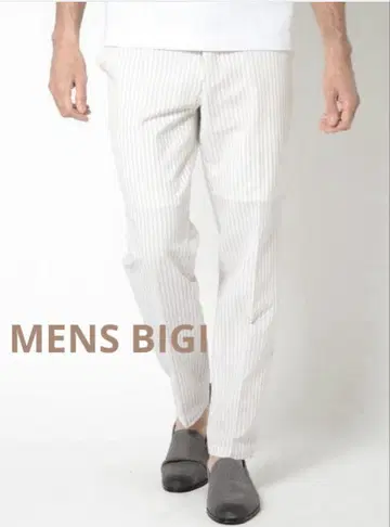 MENS BIGI 축구 스트라이프 슬랙스 팬츠 미사용 새상품
