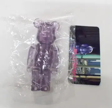 MEDICOMTOY 베어브릭 젤리빈 클리어 퍼플 100% 시리즈 7