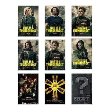 MARVEL 썬더볼츠* 블라인드 스퀘어 캔뱃지 세트 ver.