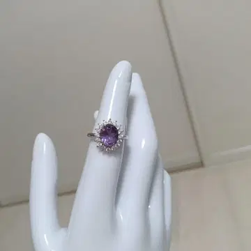 우아한 자수정 반지