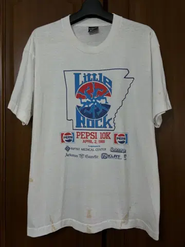 Little Rock PEPSI 10K 펩시 1988 티셔츠 XL