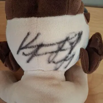 재중 사인 포함 봉제 인형