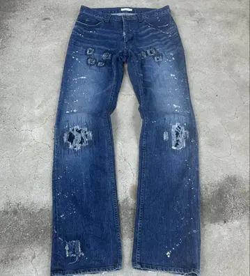 01aw '스탠다드기' NUMBER(N)INE grunge denim