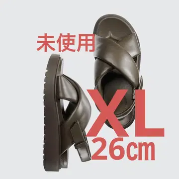 미사용 새상품 UNIQLO 크로스 스트랩 샌들