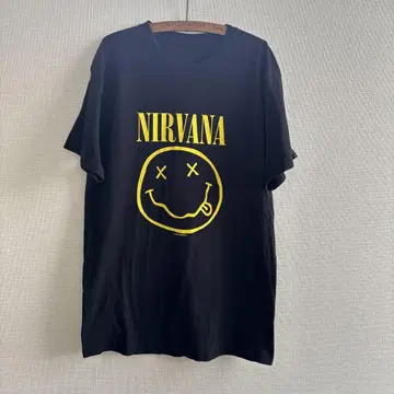 NIRVANA 00s 빈티지 티셔츠 구제 의류 너바나 스마일 92