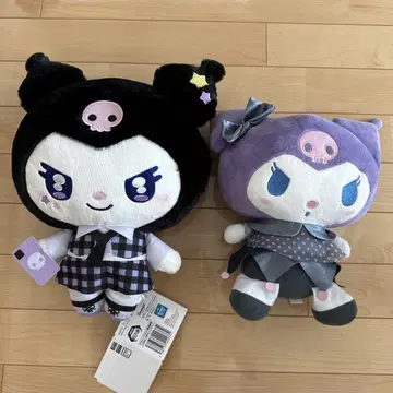 쿠로미 봉제 인형 2체 세트