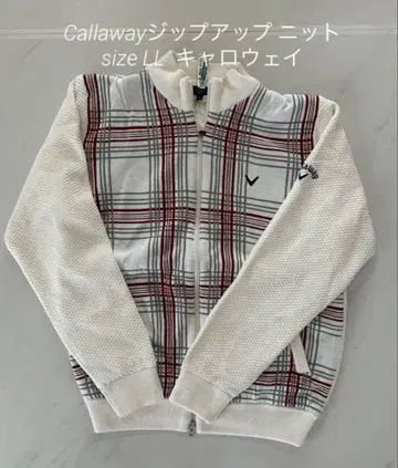 Callaway size LL 집업 니트 더블 지퍼 겨울 상품