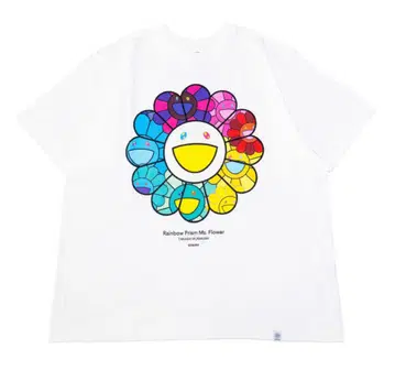 무라카미 다카시 Rainbow Prism Ms. Flower 티셔츠