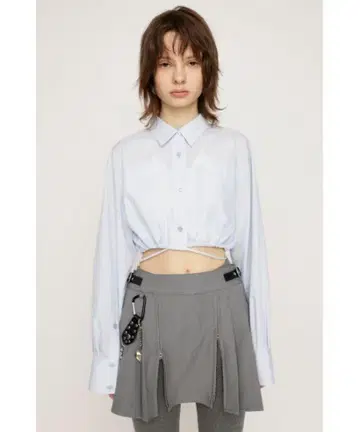 SLY RIBBON CROP 셔츠 FREE L/BLU