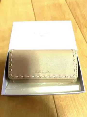 Paul Smith 베이지 가죽 키케이스 새상품 미사용 정품