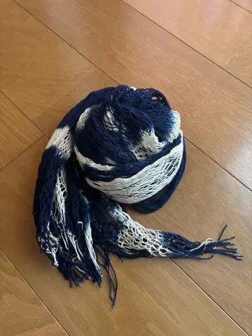 네이비 나염 스톨