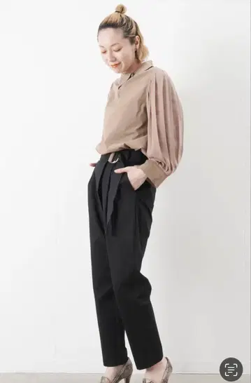 LUCA 루카 벨트 팬츠 블랙 36 S 이시카와라보 스캇