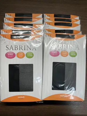 GUNZE SABRINA 블랙 L-LL 10켤레 세트