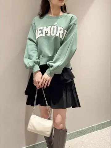 SNIDEL 스나이델 플리츠 티어드 미니 스커트 1