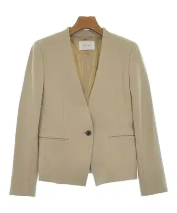 BEIGE, 노카라 자켓 여성용