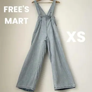라이트 블루 데님 살로펫 와이드 레그 XS