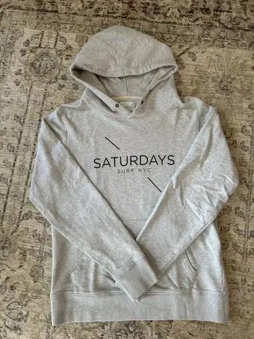 SATURDAYS SURF NYC 후드티 S 사이즈 그레이