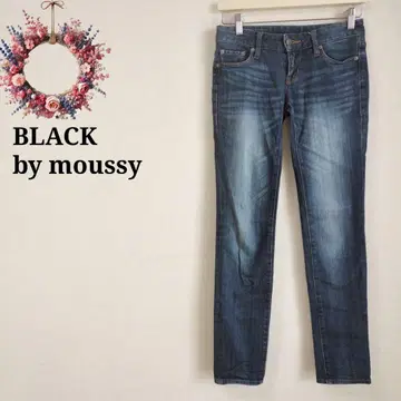블랙 바이 마우지 스키니 데님 팬츠 스트레치 청바지 슬림 레그 24