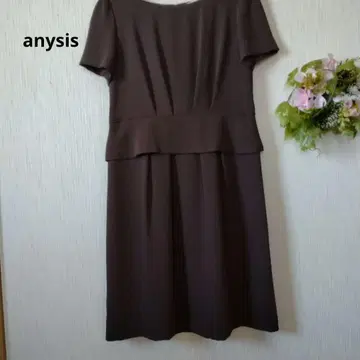 anysis 원피스 온워드 카시야마 브라운 반팔 사이즈 2 (M)
