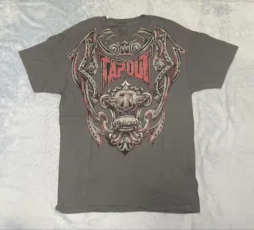 TAPOUT 디자인 티셔츠 L 그레이