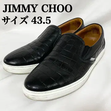 Jimmy Choo 로퍼 가죽 신발 악어 엠보싱 가죽 슬립온
