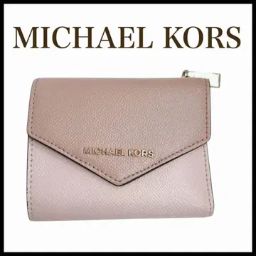 MICHAEL KORS 3단 폴더형 가죽 지갑 마이클코어스 핑크