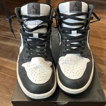 Air Jordan 하이컷 스니커즈 블랙/화이트 29cm