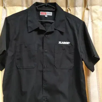 XLARGE 반팔 셔츠 M 블랙 워크 셔츠